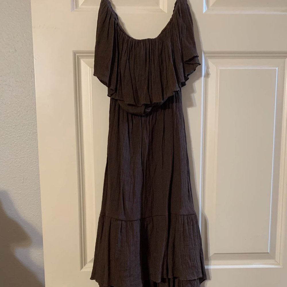 ladies hi/low, strapless dress